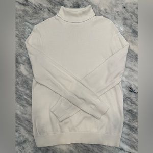 Topman Cotton Turtleneck Sweater - Men’s - Size Small - White